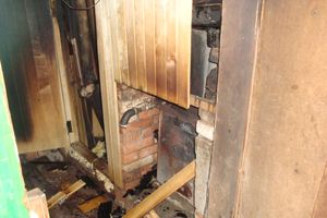 В Великих Луках горела баня (фото)