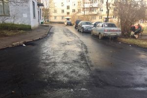 На улице Зелёной завершается укладка асфальта (ФОТО)