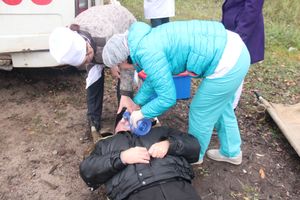 В Великих Луках тушили поезд (ФОТО)