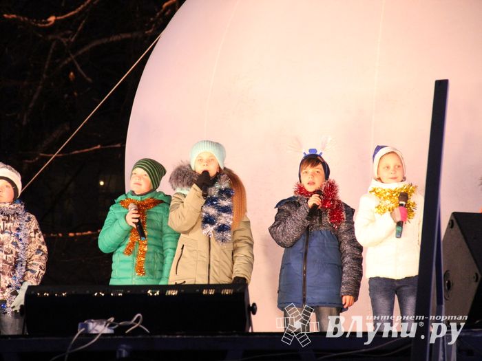 В Великих Луках зажгли Ёлку (ФОТО)