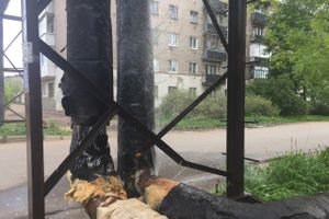 ФОТОФАКТ: На Дружбе прорвало трубу 