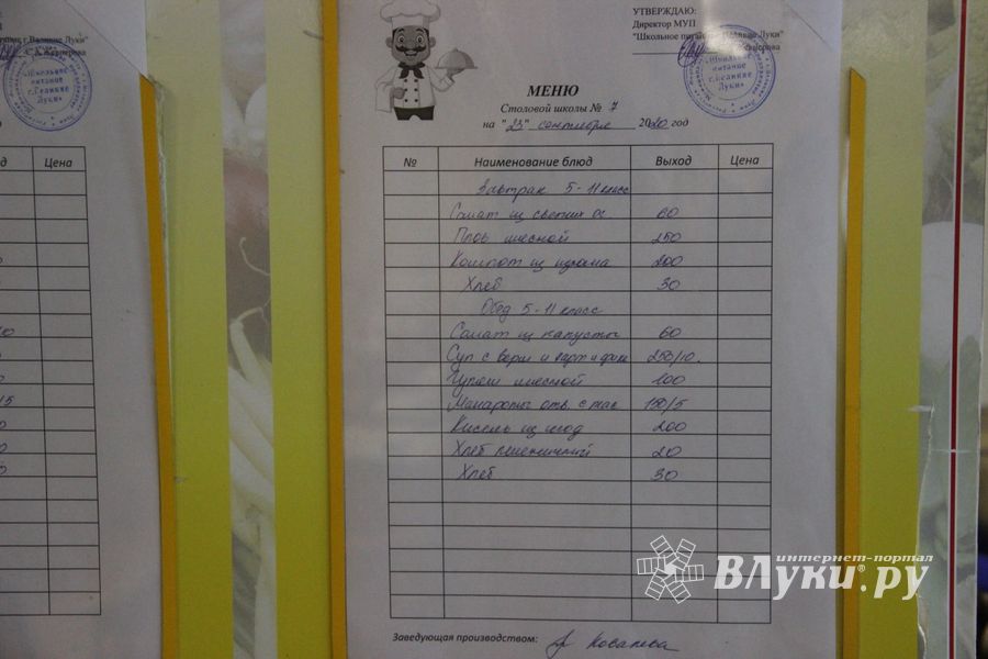 В школах Великих Лук проводят анкетирование по питанию младшеклассников (ФОТО)