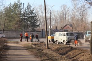 Ямочный ремонт на ул. Нелидовской (ФОТО)