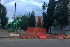 Ул. К. Либкнехта в Великих Луках перекрыта (ФОТО)