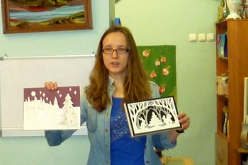 В детской художественной школе прошел мастер-класс «Новогодняя композиция» (ФОТО)