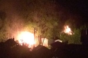 В Великих Луках горел гараж (ФОТО)