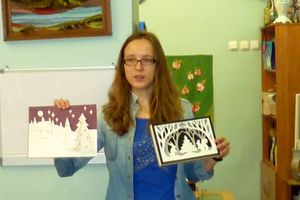 В детской художественной школе прошел мастер-класс «Новогодняя композиция» (ФОТО)