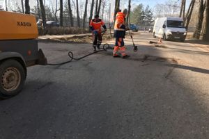 Ямочный ремонт на ул. Нелидовской (ФОТО)