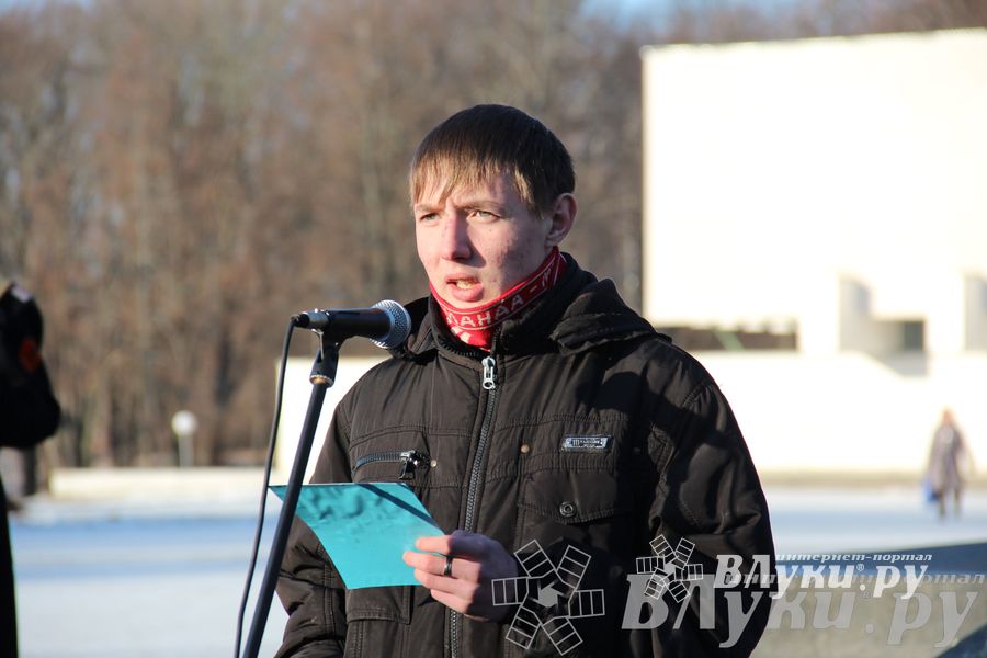90-летие со дня рождения Александра Матросова. Митинг и возложение цветов к памятнику