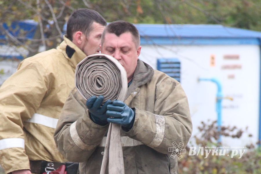В Великих Луках тушили поезд (ФОТО)