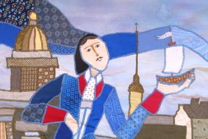 Носкова Настя (16 лет), ДХШ г. Пскова. Петр Первый. У истоков российского флота.