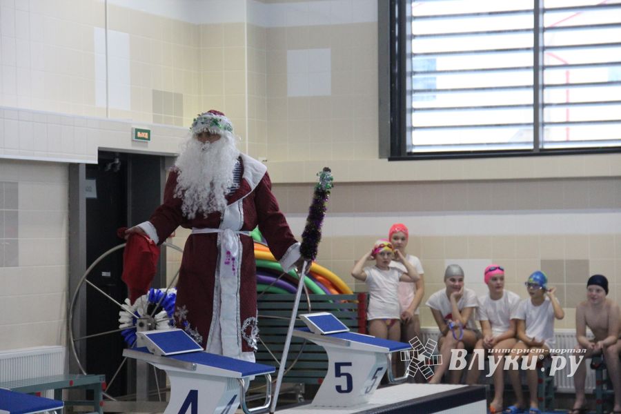 В Великолукском Айсберге прошли соревнования по плаванию на призы Деда Мороза (ФОТО)