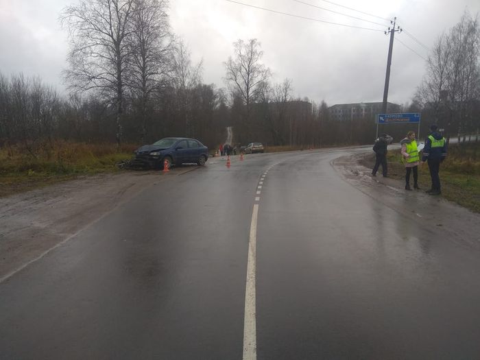 В Куньинском районе погиб мотоциклист (ФОТО)