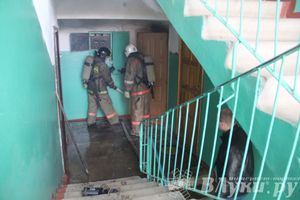 В Великих Луках на проспекте Гагарина загорелась квартира (фото)