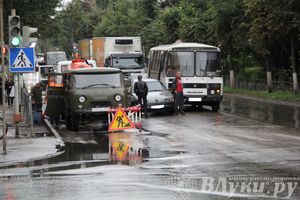 В Великих Луках столкнулись Фольксваген и ПАЗ (ФОТО)