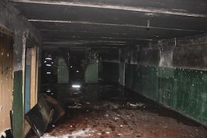 В Пскове произошел пожар в многоквартирном доме (фото)