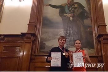 Награждение победителей танцевального конкурса в номинации «Бальное шоу. Дуэт, начинающие»