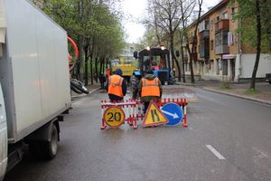 На Ставского устраняют прорыв в водопроводе (ФОТО)