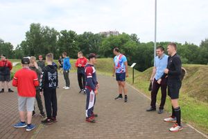 Великолучане провели зарядку с чемпионом (ФОТО)