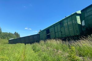 В Псковской области 13 вагонов сошли с рельсов