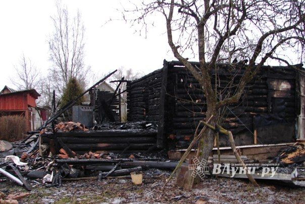 Нарушение правил пожарной безопасности стало причиной пожара в Порховском районе (фото)