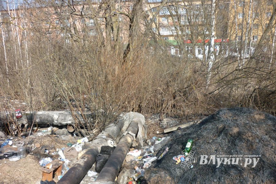 При пожаре на теплотрассе в Великих Луках погиб человек (фото)