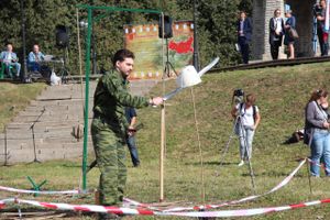 В Великолукской крепости прошёл Чемпионат Псковской области по рубке шашкой (ФОТО)