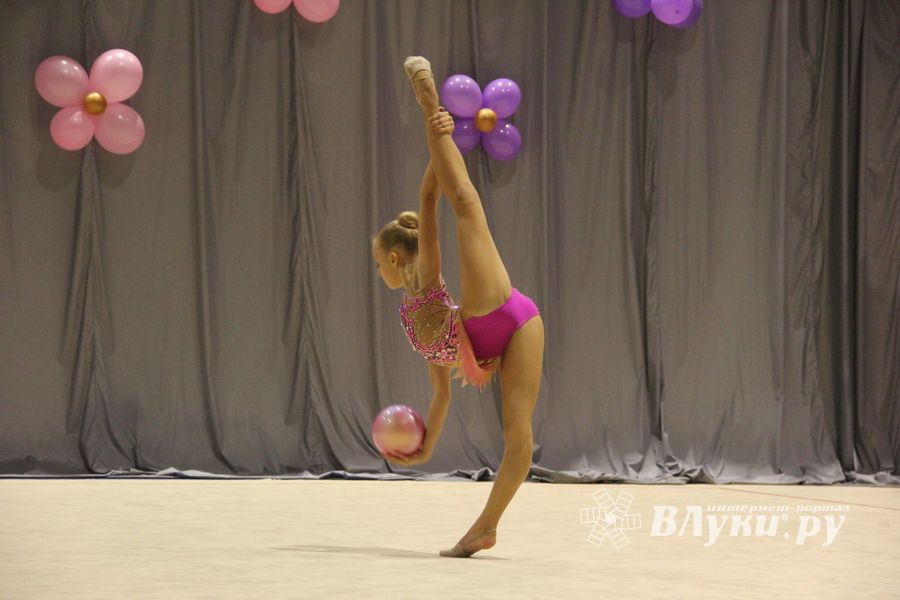 В Великих Луках завершился первый день соревнований Открытого Первенства города по художественной гимнастике (ФОТО) (0+))
