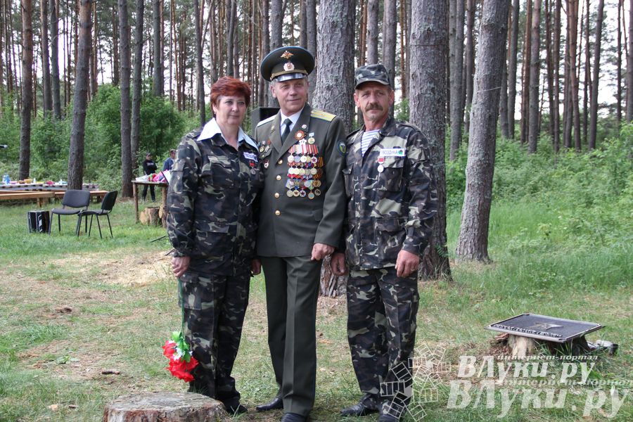 Торжественная церемония закладки Камня Памяти у деревни Каськово