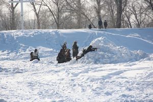 В Великих Луках реконструировали подвиг Александра Матросова (12+)(ФОТО)