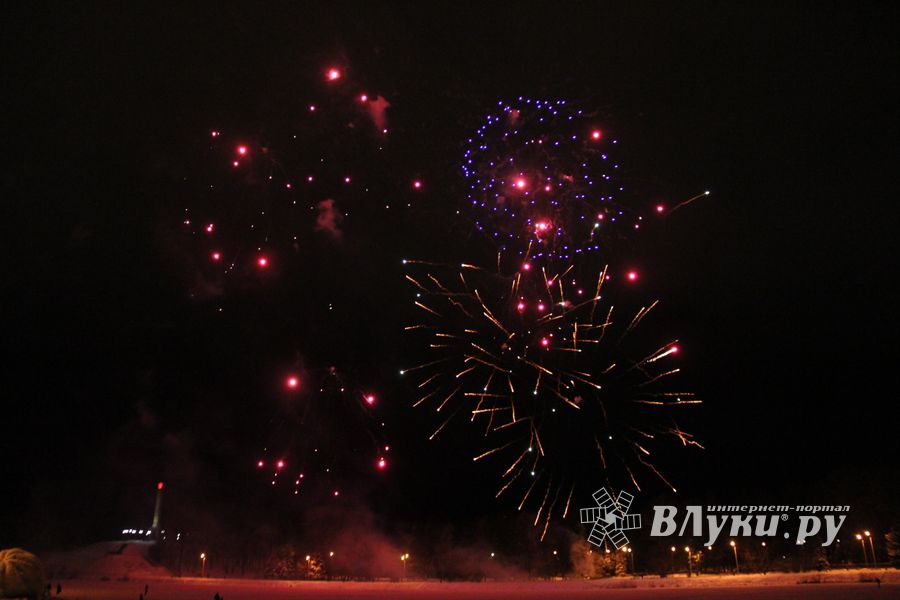 В Великих Луках зажглась новогодная ёлка (ФОТО)