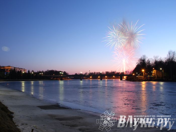 День защитника отечества в Великих Луках отметили памятным митингом и салютом
