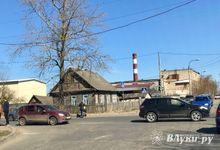 Из-за ДТП на Мурманской образовалась пробка (ФОТО)