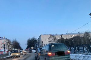 Фотофакт: ДТП на центральном мосту