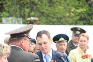 Торжественный митинг на мемориальном воинском захоронении