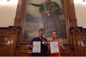 Награждение победителей танцевального конкурса в номинации «Бальное шоу. Дуэт, начинающие» 