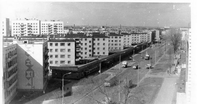 Вид на проспект Гагарина. 80-90 года.