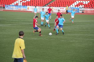 В минувшие выходные великолучане сыграли в футбол (фото)