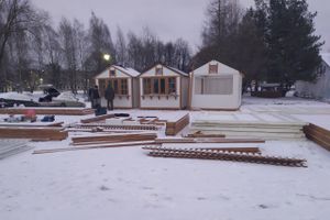 Горки в Луки-парке ждут великолучан и погоды