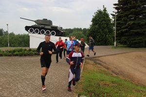 Великолучане провели зарядку с чемпионом (ФОТО)