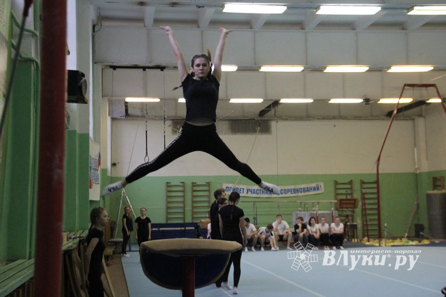 В Великих Луках проходят соревнования по гимнастике (ФОТО)