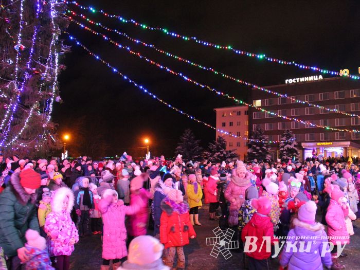 В Великих Луках зажгли Ёлку (ФОТО)
