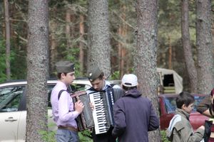 Торжественная церемония закладки Камня Памяти у деревни Каськово