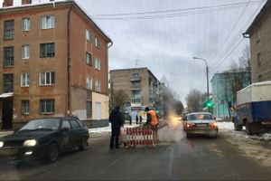 На ул. Первомайская затруднено движение (ФОТО)
