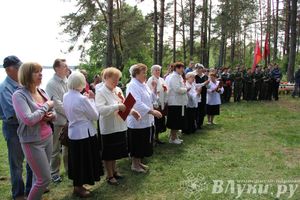 Торжественная церемония закладки Камня Памяти у деревни Каськово