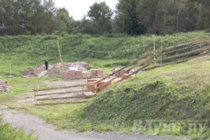 Реставрационные работы на Западных воротах Великолукской крепости вступили в новую фазу (ФОТО)