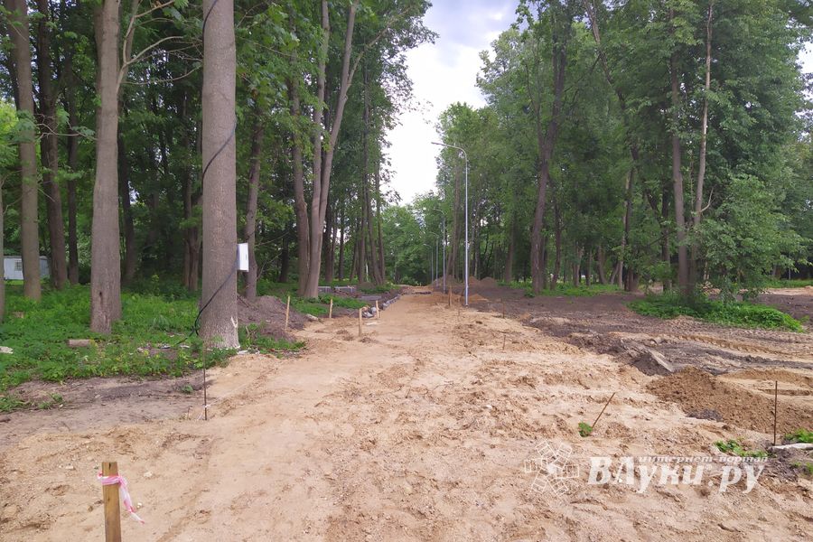 В парке «Петровском» появляются пешеходные дорожки (ФОТО)
