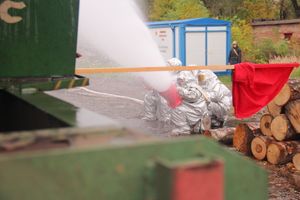 В Великих Луках тушили поезд (ФОТО)