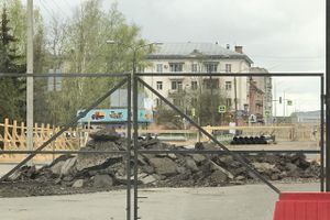 На месте строительства подземного перехода – один из первых этапов работ (ФОТО)
