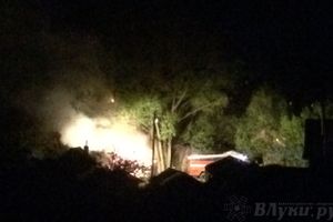 В Великих Луках горел гараж (ФОТО)